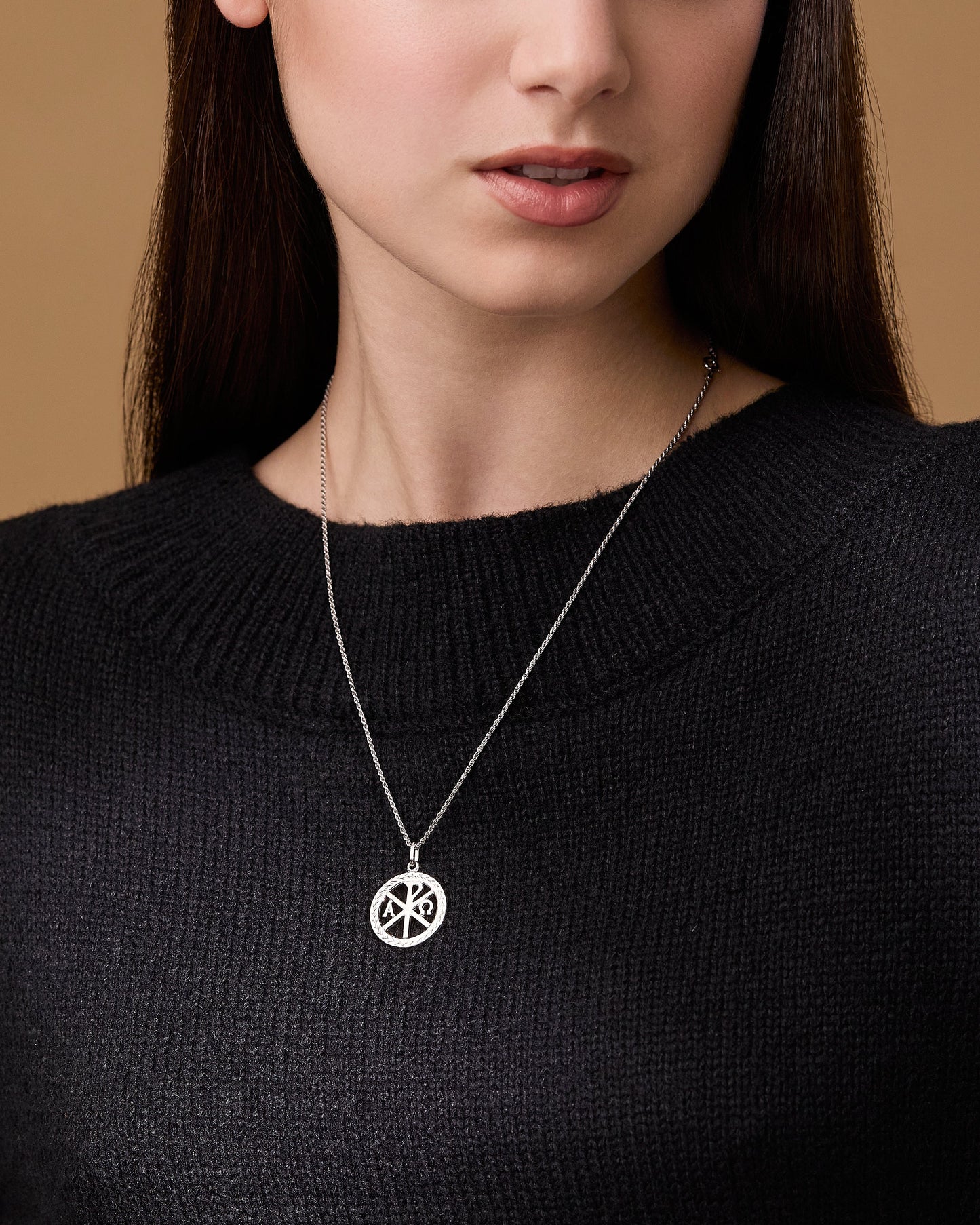 MONDO CATTOLICO ROMA Medal Sterling Silver Peace Cross Medal