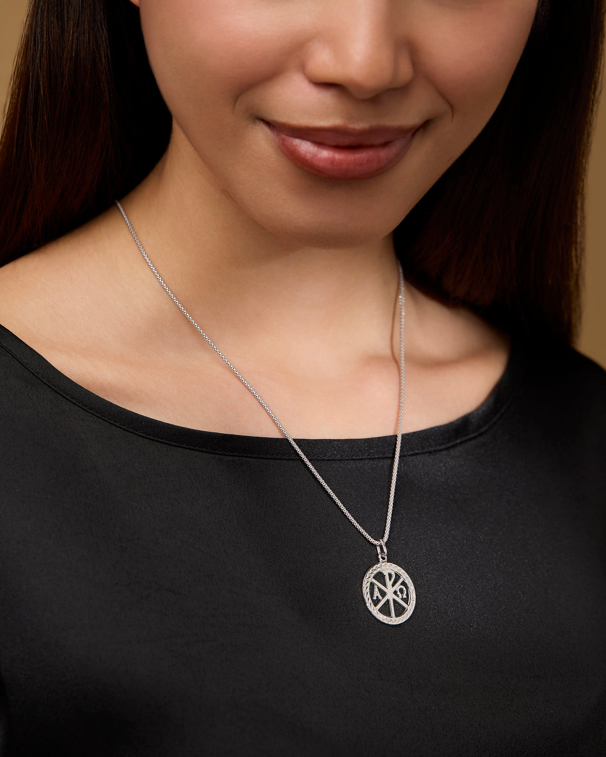 MONDO CATTOLICO ROMA Medal Sterling Silver Peace Cross Medal