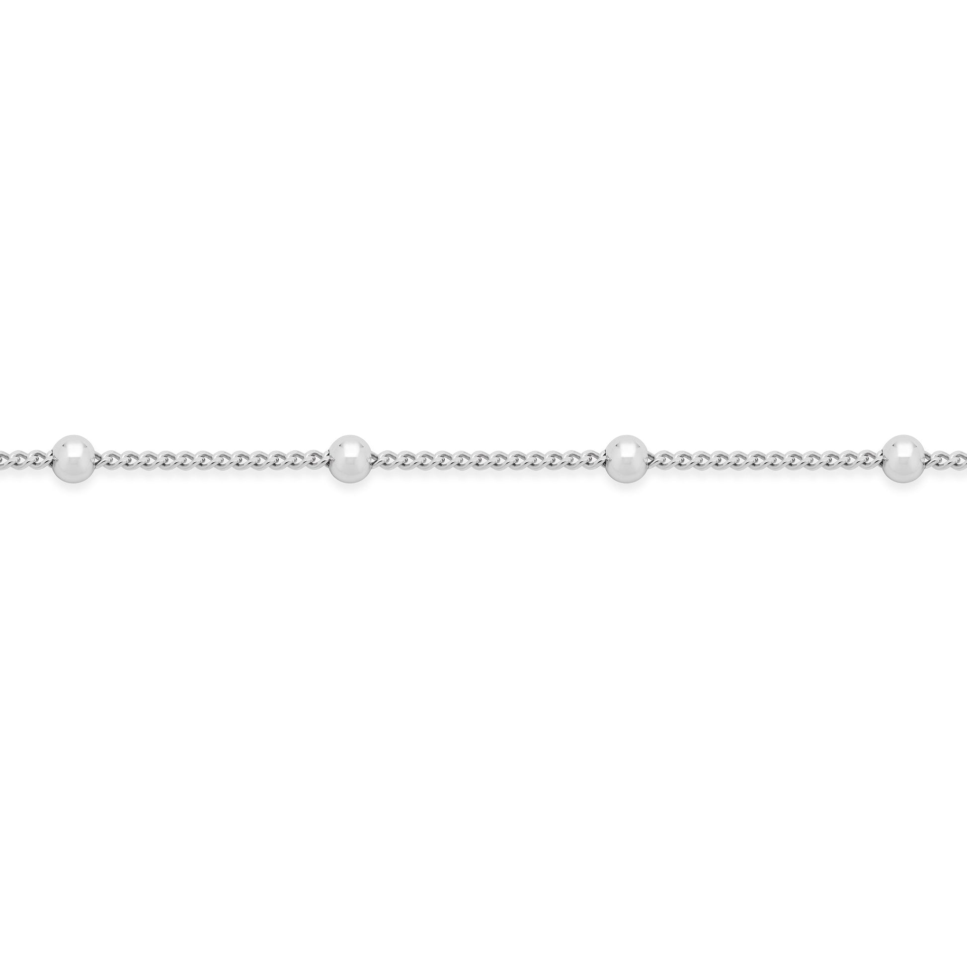 MONDO CATTOLICO ROMA Necklaces 45 cm (17.72 in) Sterling Silver Satellite Curb Chain Necklace