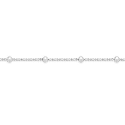 MONDO CATTOLICO ROMA Necklaces 45 cm (17.72 in) Sterling Silver Satellite Curb Chain Necklace