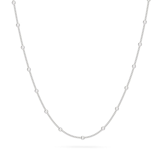 MONDO CATTOLICO ROMA Necklaces 45 cm (17.72 in) Sterling Silver Satellite Curb Chain Necklace