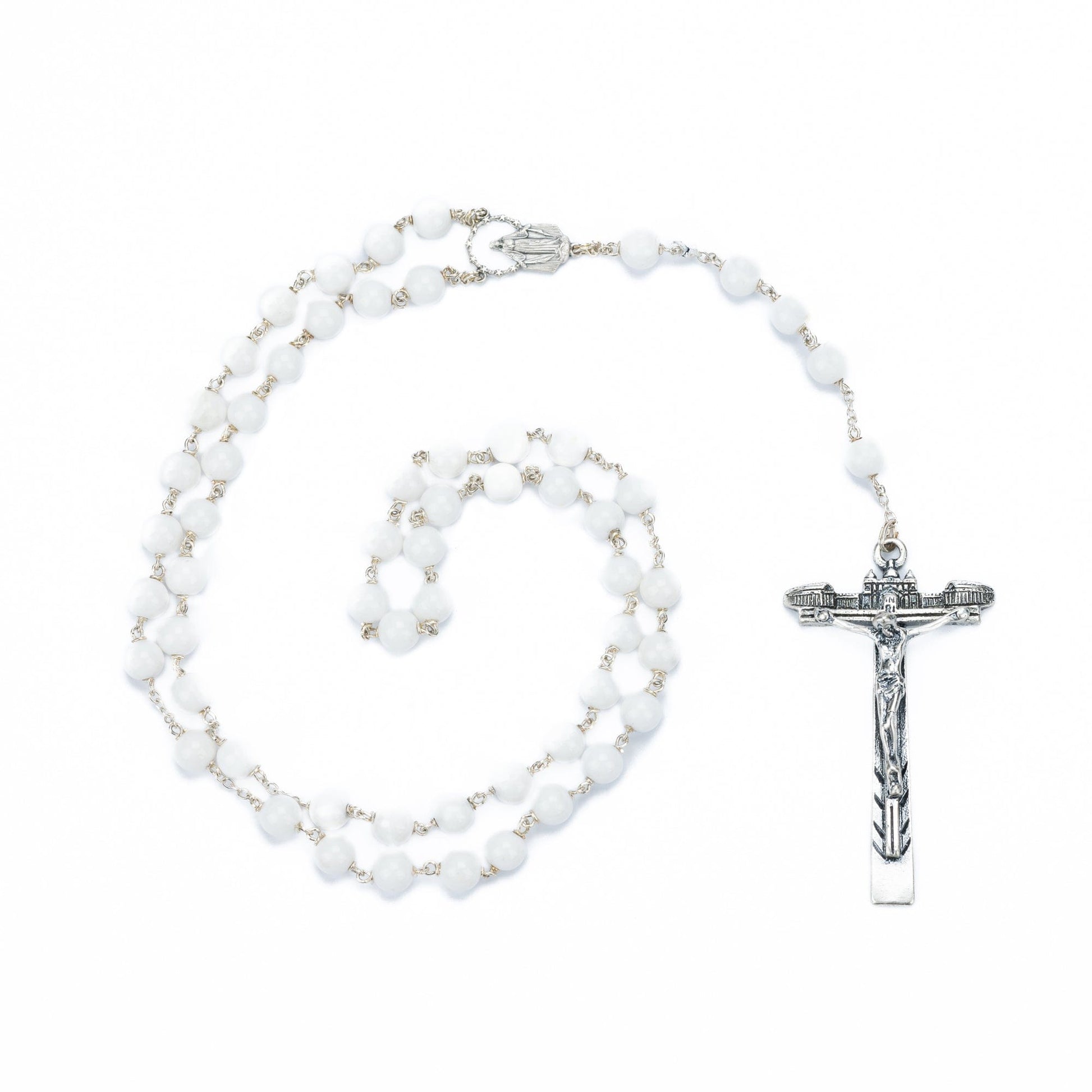 MONDO CATTOLICO Prayer Beads Sterling Silver Seashell Rosary