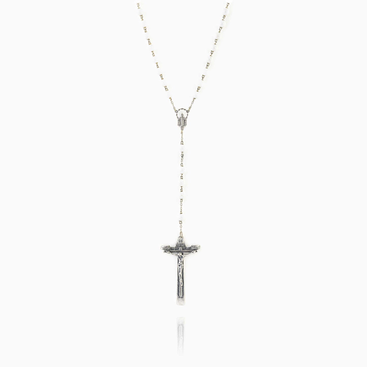 MONDO CATTOLICO Prayer Beads Sterling Silver Seashell Rosary