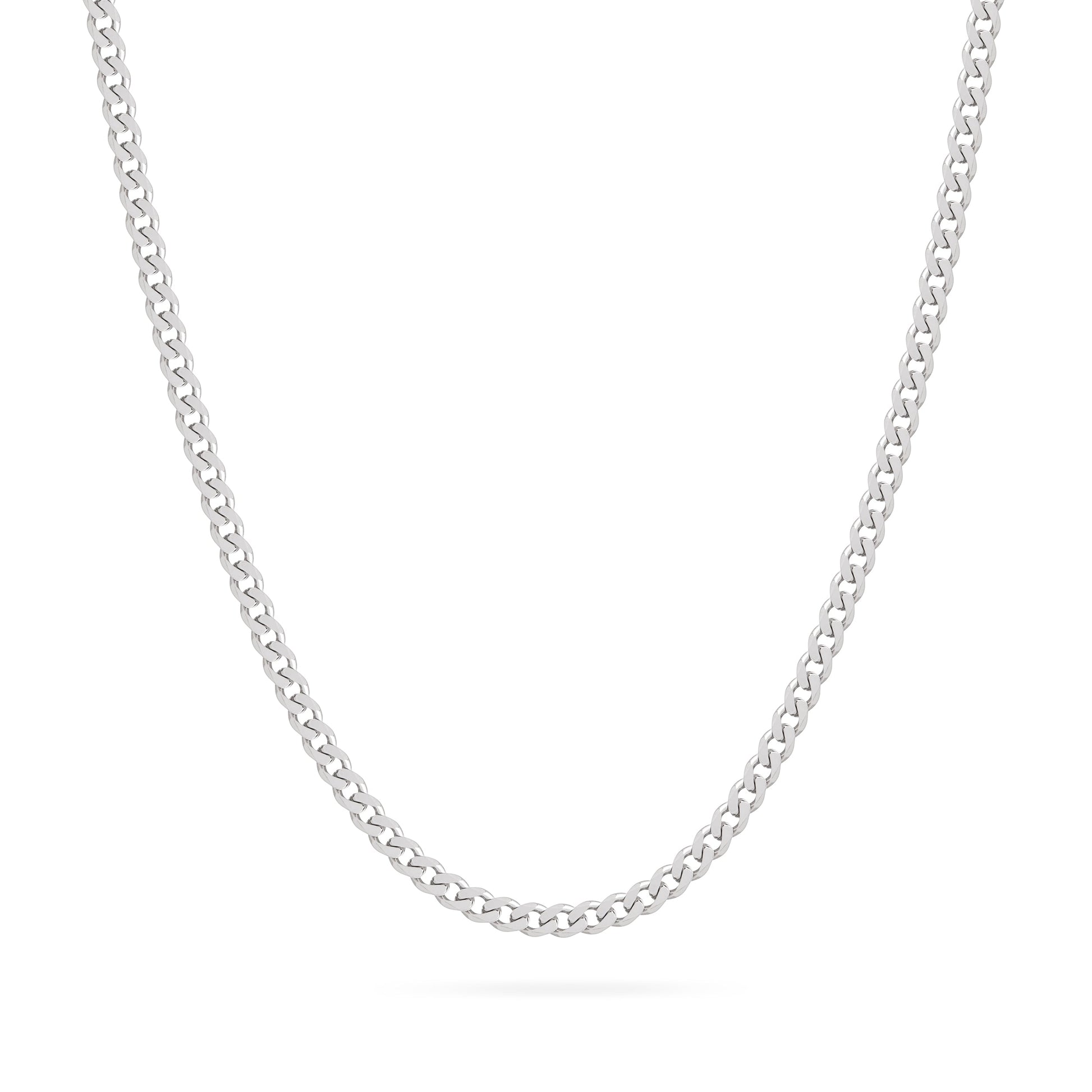 MONDO CATTOLICO ROMA Necklaces Sterling Silver Thick Curb Chain Necklace