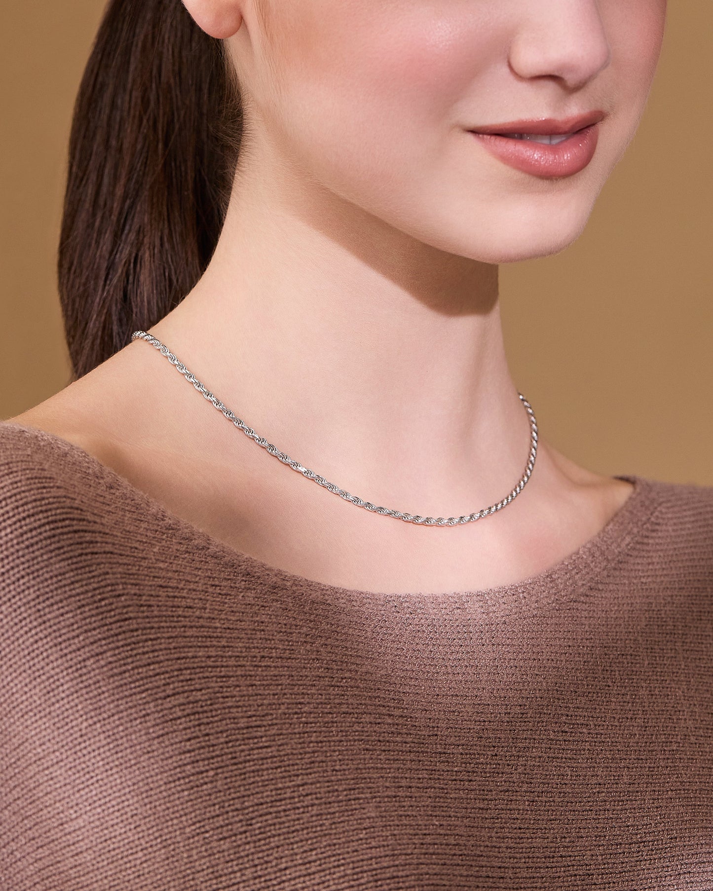 MONDO CATTOLICO ROMA Necklaces Sterling Silver Torchon Chain Necklace