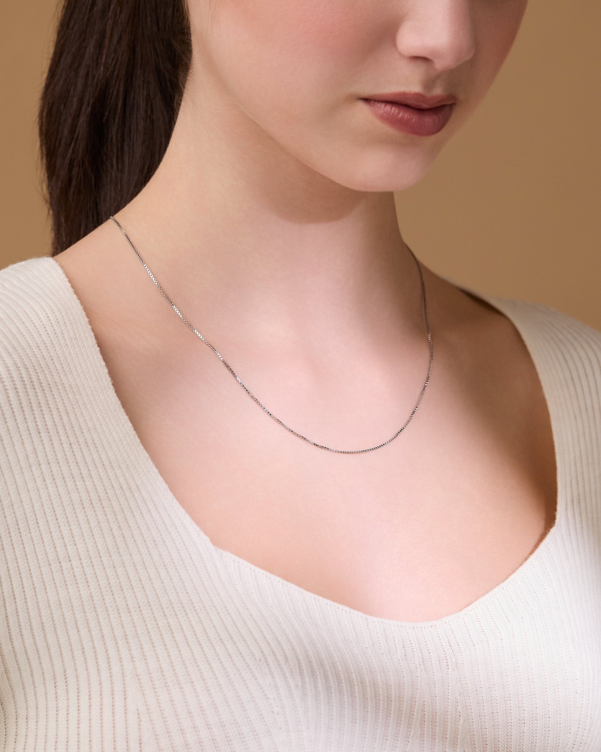 MONDO CATTOLICO ROMA Necklaces 50 cm (19.69 in) Sterling Silver Venetian Chain Necklace