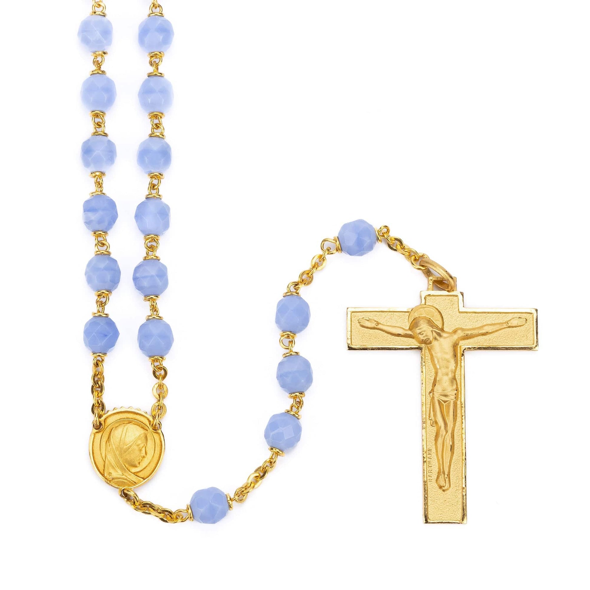 MONDO CATTOLICO Prayer Beads Traditional Rosary Beads in Silver-gilt