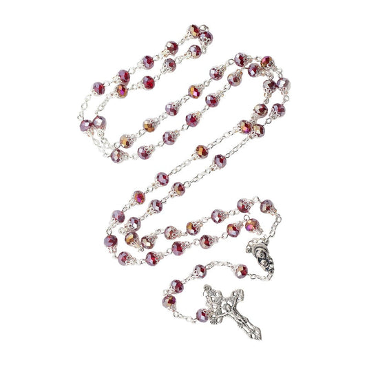 MONDO CATTOLICO Prayer Beads Virgin Mary with Jesus Rosary in Hot Air Balloon Beads