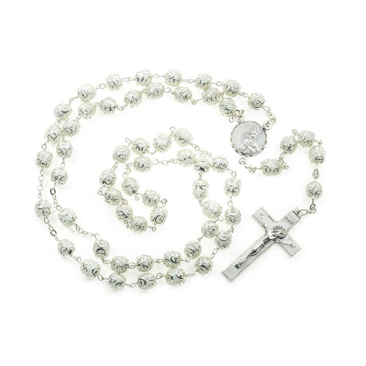 MONDO CATTOLICO Prayer Beads Virgin of Good Health Coupled Glass Rosary