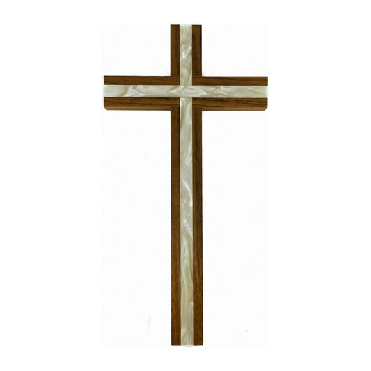 4.75" Olive Wood Christian Wall Cross - Hand Made In The Holy Land - Jerusalem E - Foto 3