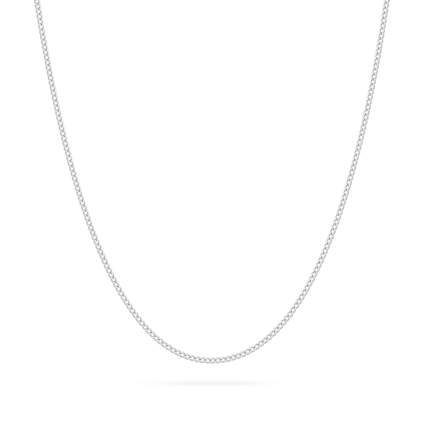 MONDO CATTOLICO ROMA Necklaces 50 cm (19.69 in) White Gold Curb Chain Necklace