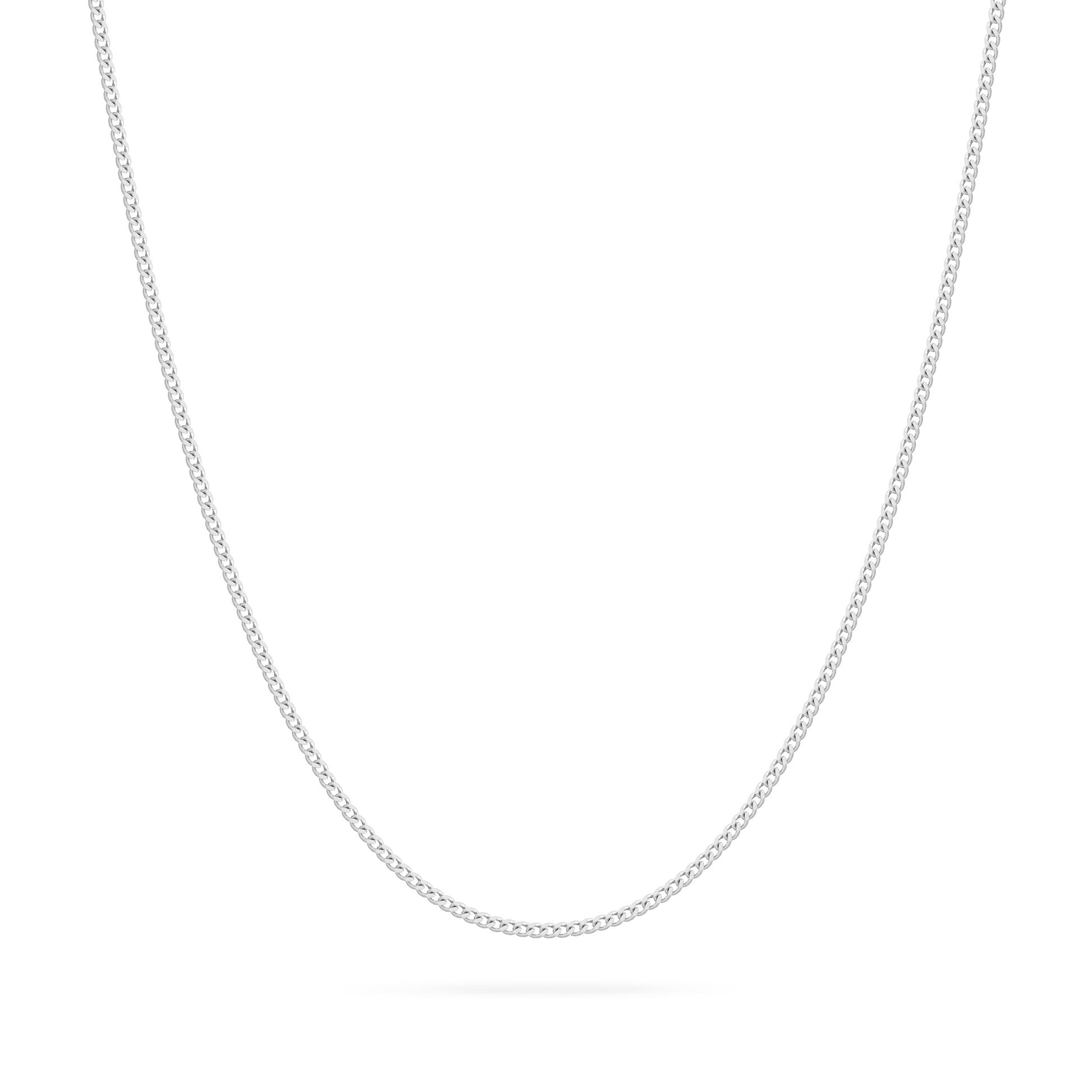 MONDO CATTOLICO ROMA Necklaces 50 cm (19.69 in) White Gold Curb Chain Necklace