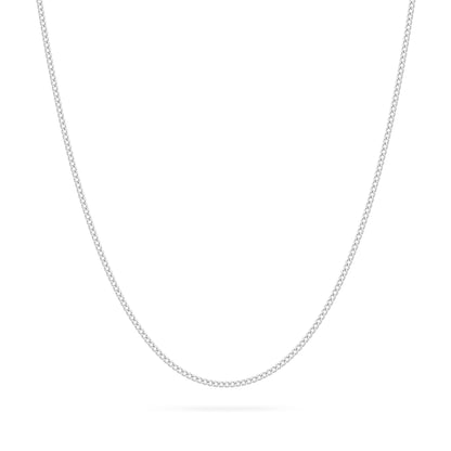 MONDO CATTOLICO ROMA Necklaces 50 cm (19.69 in) White Gold Curb Chain Necklace