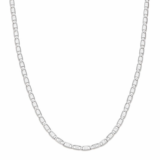 MONDO CATTOLICO Jewelry Cm 60 (23.6 in) White Gold Curb London Chain