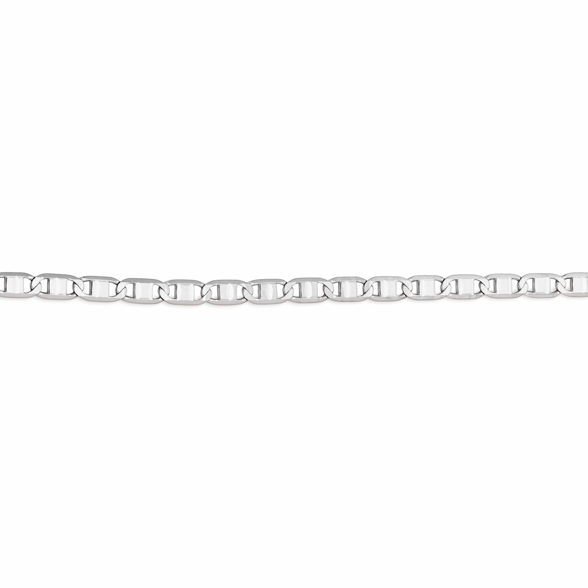 MONDO CATTOLICO Jewelry Cm 60 (23.6 in) White Gold Curb London Chain
