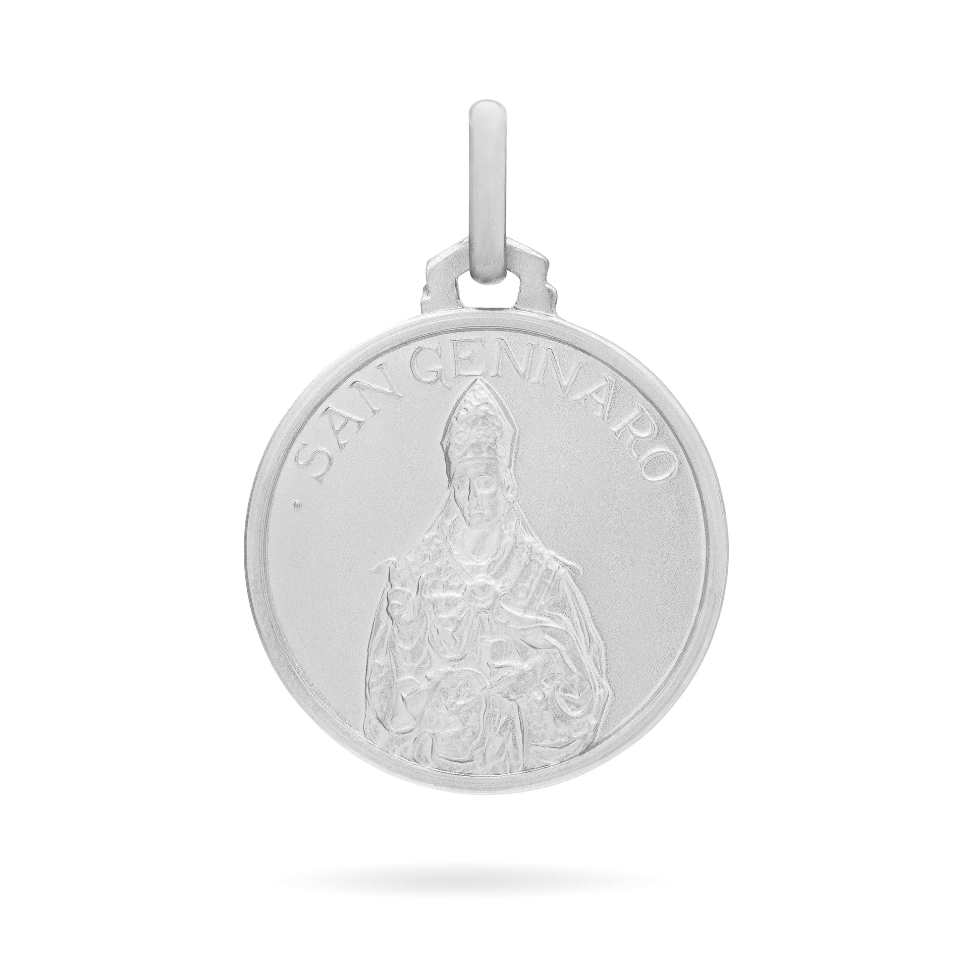 MONDO CATTOLICO Medal White Gold Medal of Saint Januarius