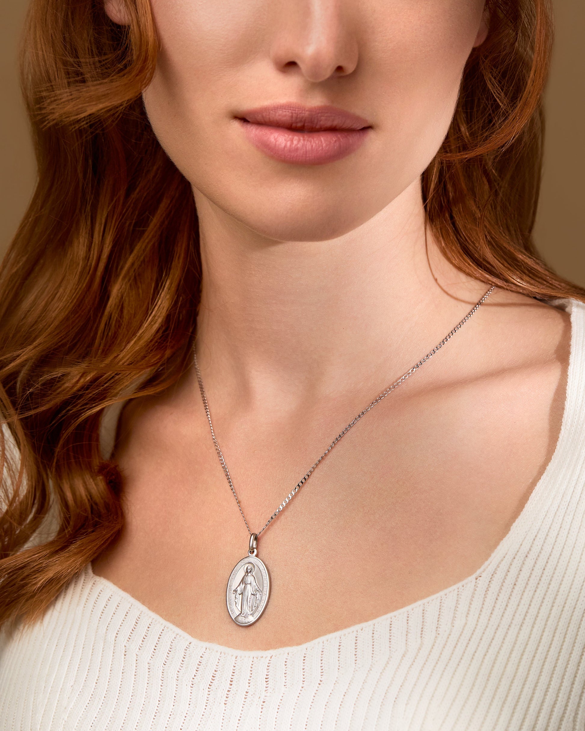 MONDO CATTOLICO Jewelry White Gold Miraculous Medal