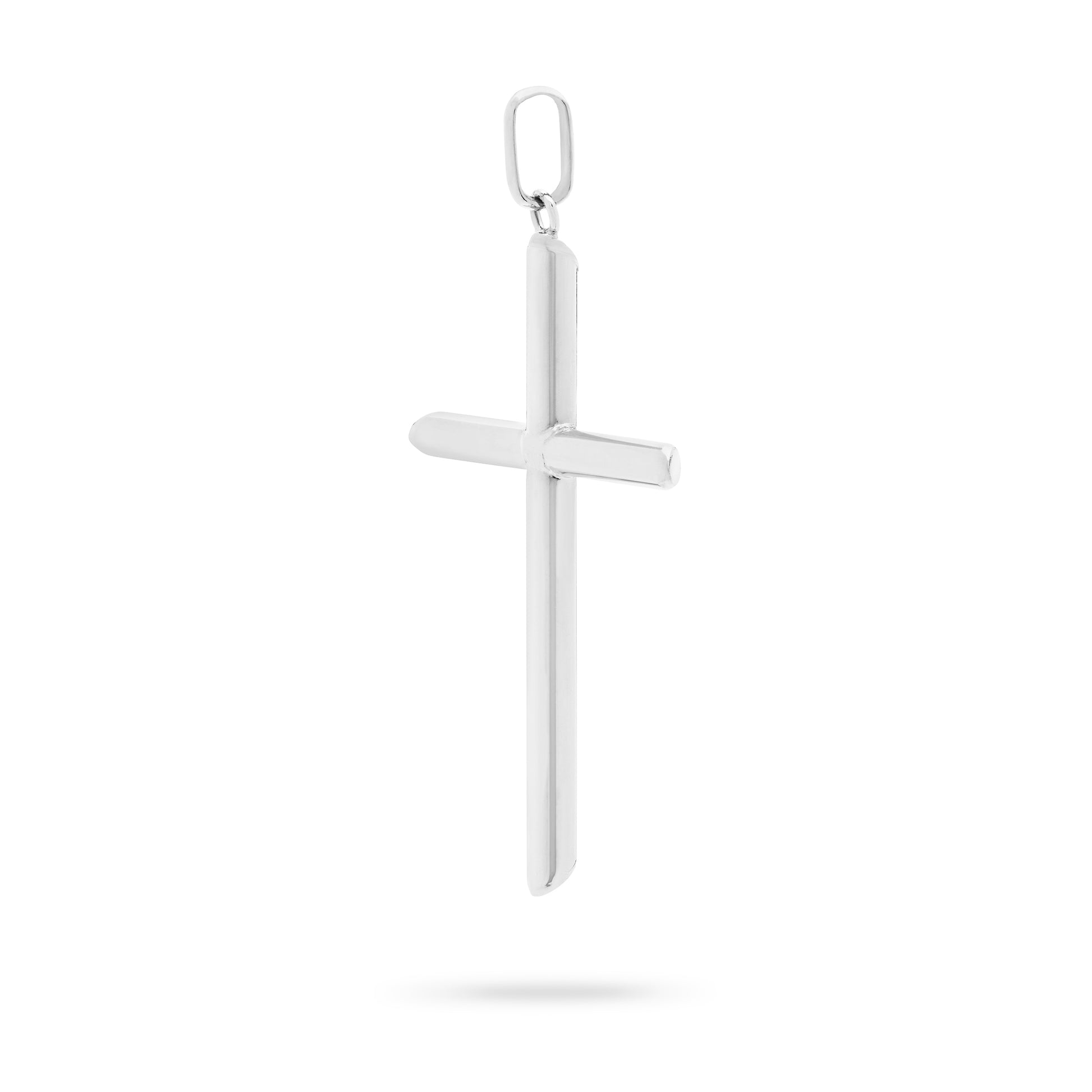 MONDO CATTOLICO ROMA White Gold 'Tube' Cross without Body