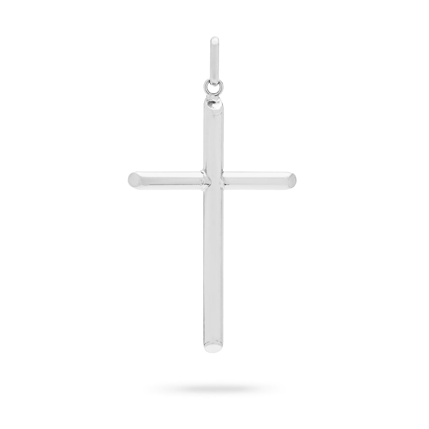 MONDO CATTOLICO ROMA White Gold 'Tube' Cross without Body