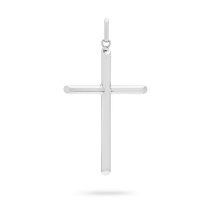 MONDO CATTOLICO ROMA White Gold 'Tube' Cross without Body