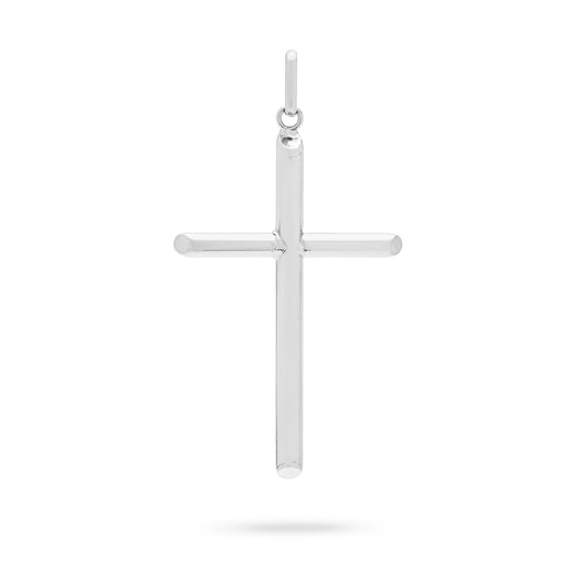 MONDO CATTOLICO ROMA White Gold 'Tube' Cross without Body