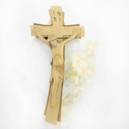 MONDO CATTOLICO 20 cm (7.87 in) Wooden Crucifix Modern Style