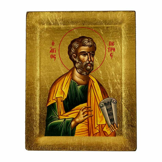 MONDO CATTOLICO Wooden Icon of Saint Paul 5,11" X 3,93"