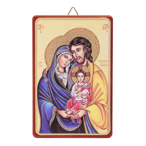 Wooden Picture of the Holy Family Icon | MONDO CATTOLICO