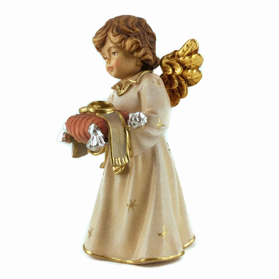 PEMA S.R.L. 9 cm (3.54 in) Wooden Statue of Angel With Wedding Rings