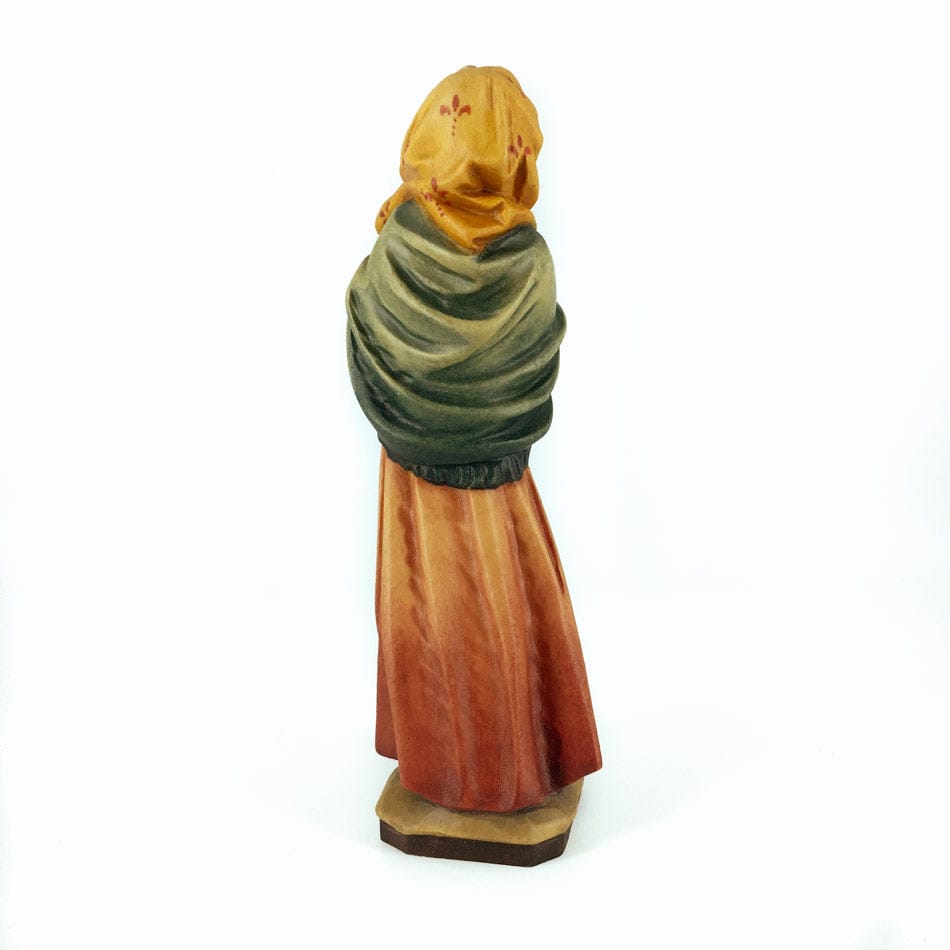 Mondo Cattolico 15 cm (5.90 in) Wooden Statue of Madonna of the Streets