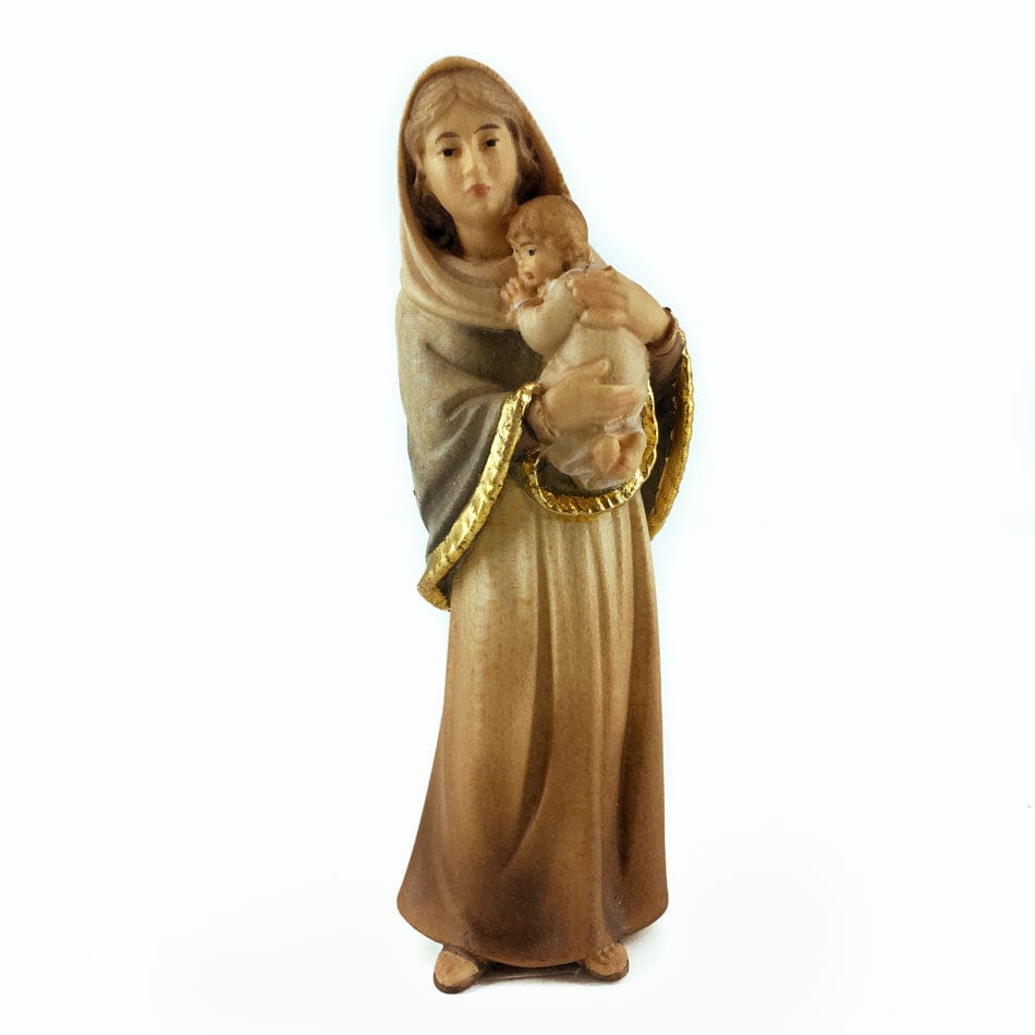 DEUR SNC DI DEMETZ OSVALD & CO. 11 cm (4.33 in) Wooden Statue of Madonna of the Streets Minimal Style