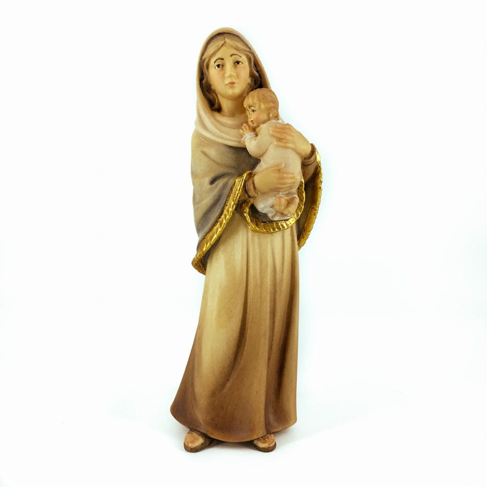 DEUR SNC DI DEMETZ OSVALD & CO. 16 cm (6.30 in) Wooden Statue of Madonna of the Streets Minimal Style