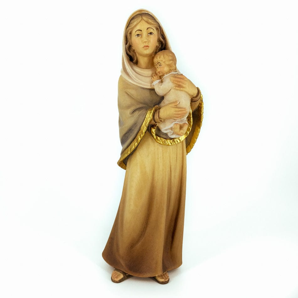 DEUR SNC DI DEMETZ OSVALD & CO. 20 cm (7.87 in) Wooden Statue of Madonna of the Streets Minimal Style