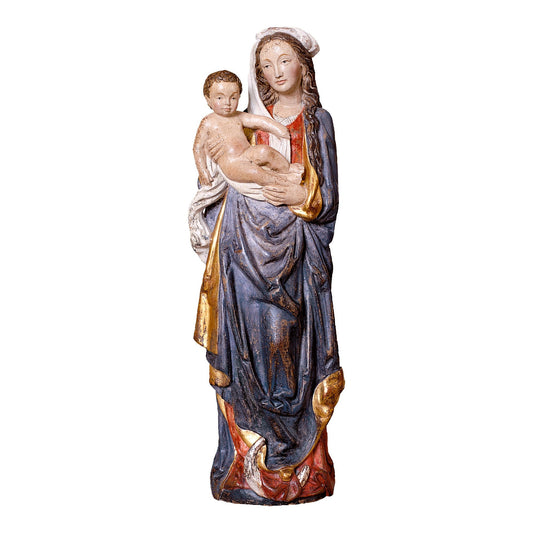 MONDO CATTOLICO Golden / 50 cm (19.7 in) Wooden statue of Madonna Riemenschneider