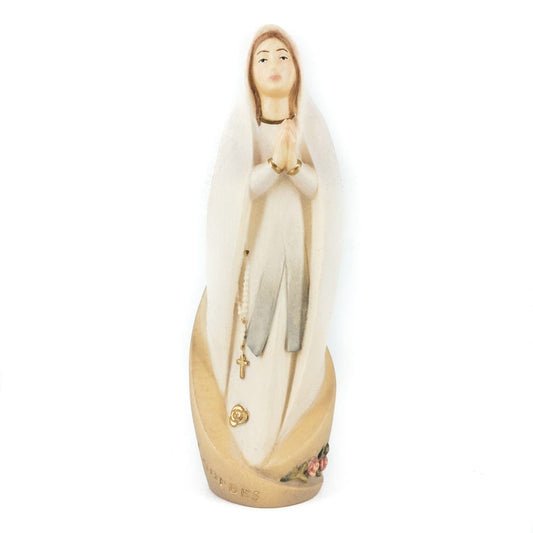 ULPE SAS DI DANIEL PERATHONER Prayer Beads 18 cm (7.08 in) Wooden Statue of Our Lady of Lourdes Modern Style