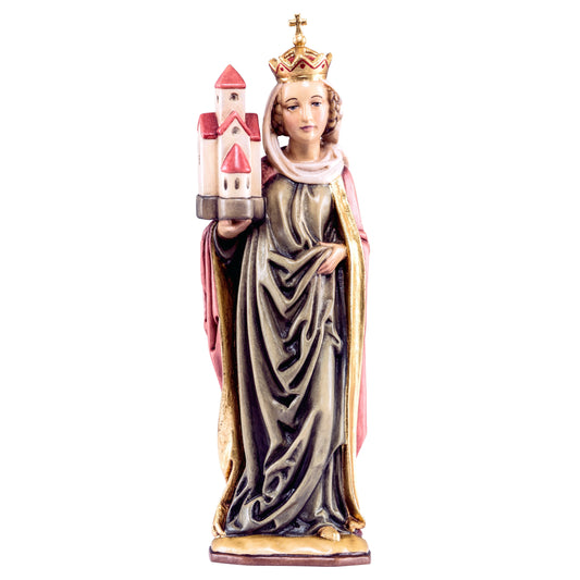 Mondo Cattolico Colored / 50 cm (19.7 in) Wooden statue of St. Agnes