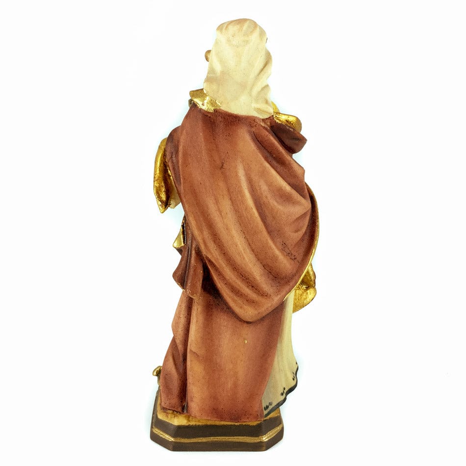 MONDO CATTOLICO 15 cm (5.90 in) Wooden Statue of St. Barbara With Tower