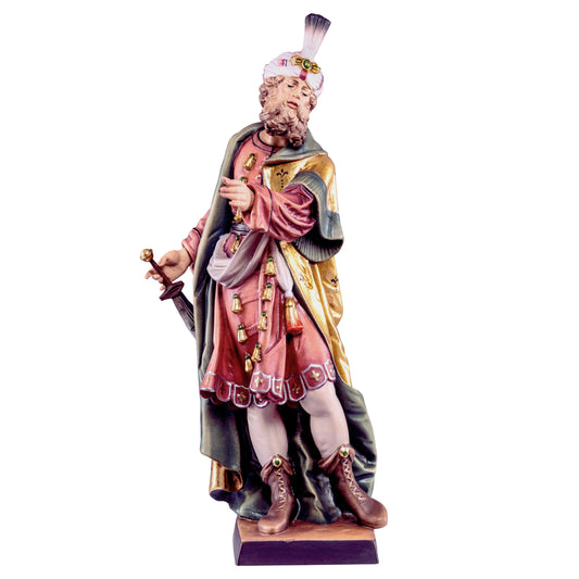MONDO CATTOLICO Colored / 20 cm (7.9 in) Wooden Statue of St. Cosmas