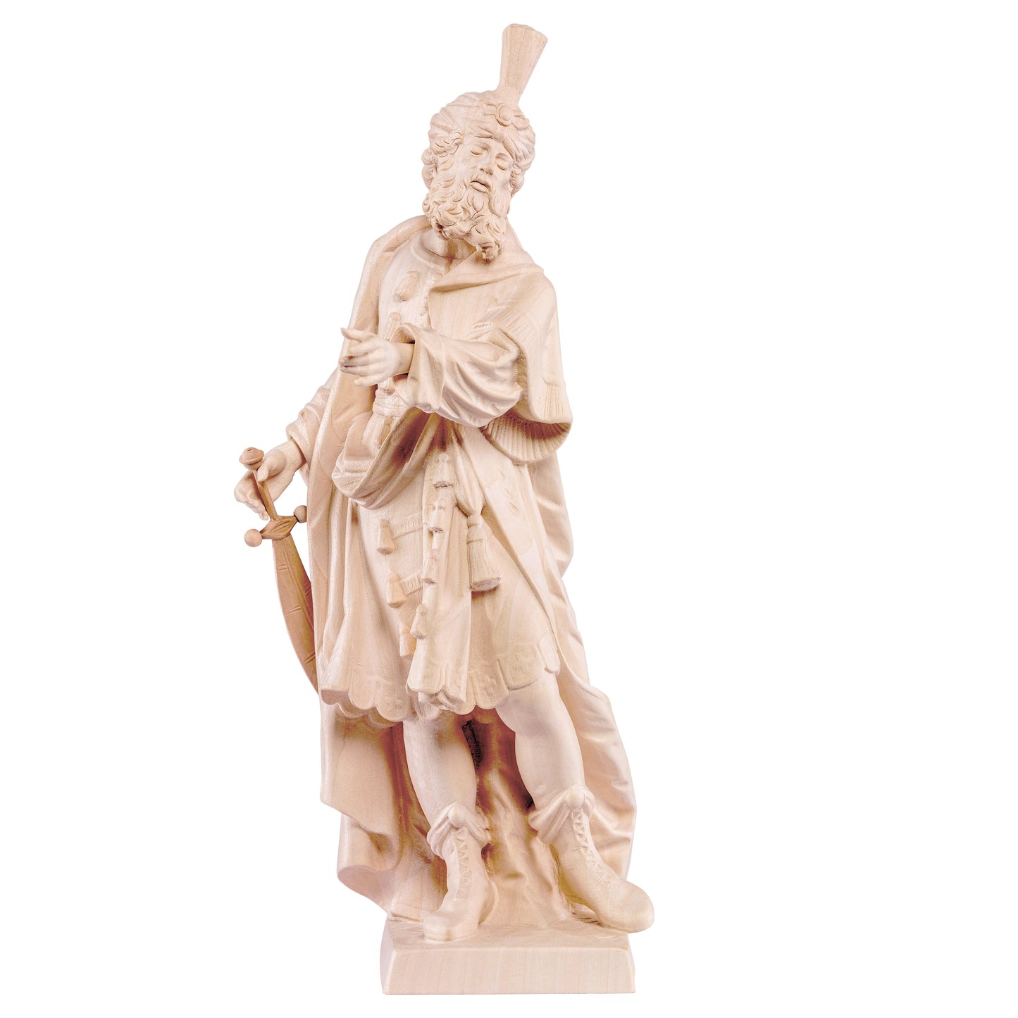 MONDO CATTOLICO Natural / 20 cm (7.9 in) Wooden Statue of St. Cosmas