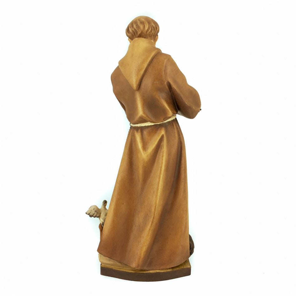 MONDO CATTOLICO Wooden Statue of St. Francis of Assisi