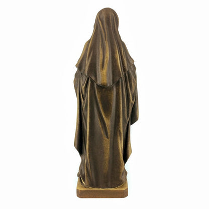 MONDO CATTOLICO 17 cm (6.69 in) Wooden Statue of St. Lucy With A Book