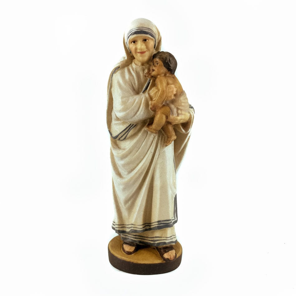 MONDO CATTOLICO 10 cm (3.94 in) Wooden Statue of St. Mother Teresa of Calcutta