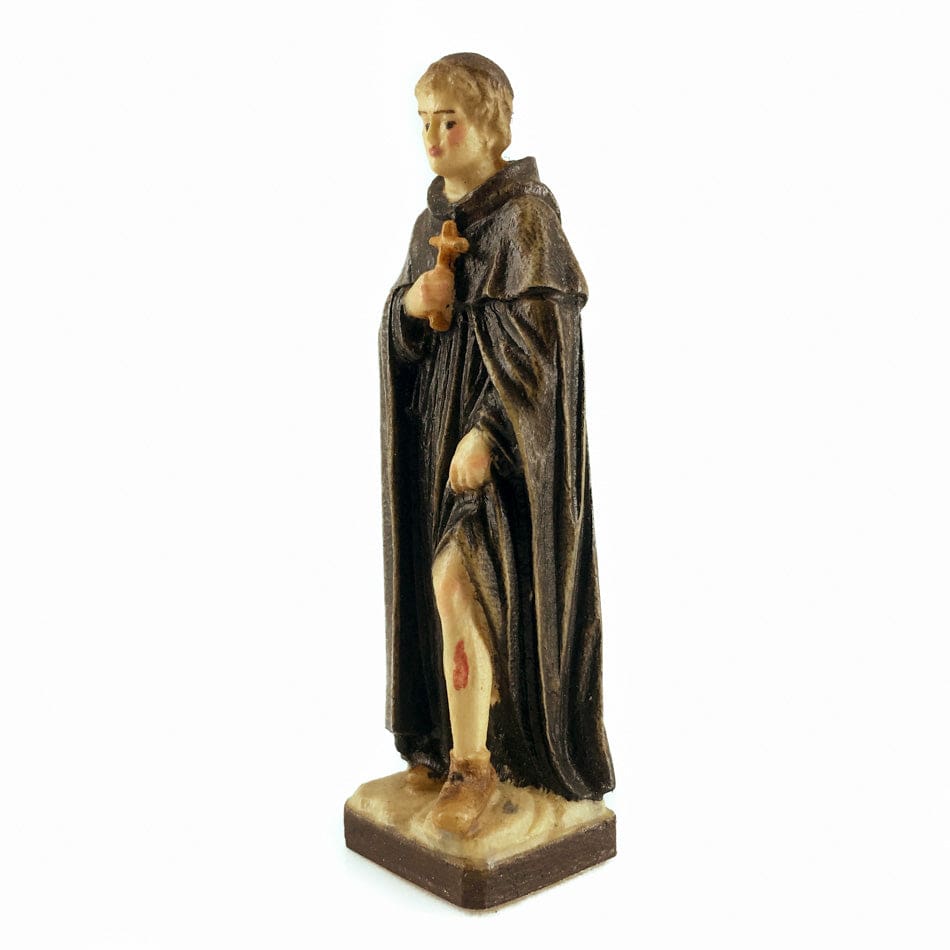 MONDO CATTOLICO 6.5 cm (2.56 in) Wooden Statue of St. Peregrine Laziosi