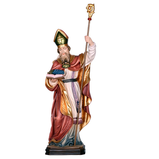 Mondo Cattolico Colored / 15 cm (5.9 in) Wooden statue of St. Urban