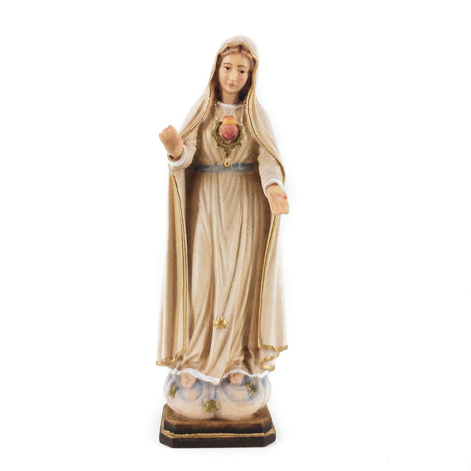 PEMA S.R.L. 10 cm (3.93 in) Wooden Statue of the Immaculate Heart of Mary