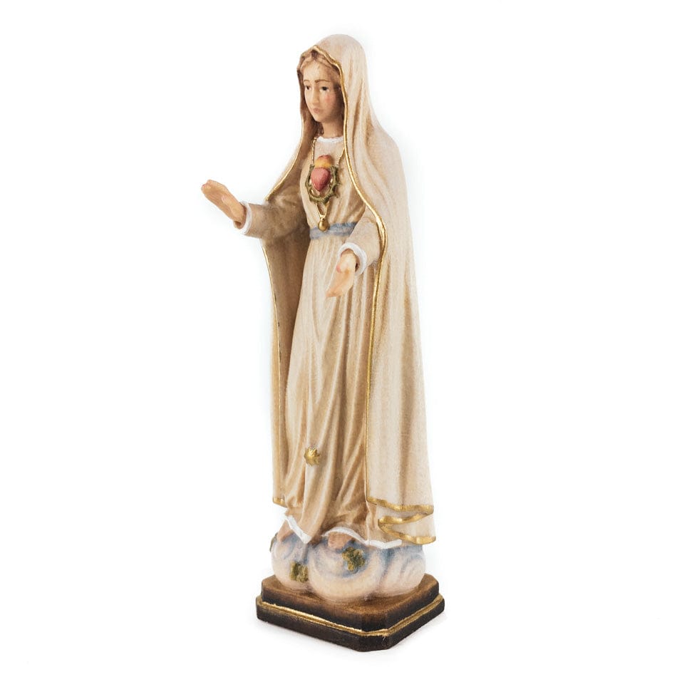 Wooden Statue of the Immaculate Heart of Mary | MONDO CATTOLICO