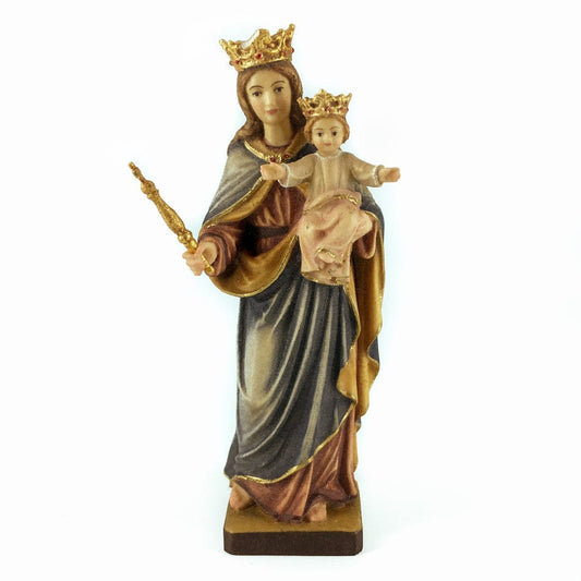 PEMA S.R.L. 12 cm (4.72 in) Wooden Statue of the Mary Help of Christians