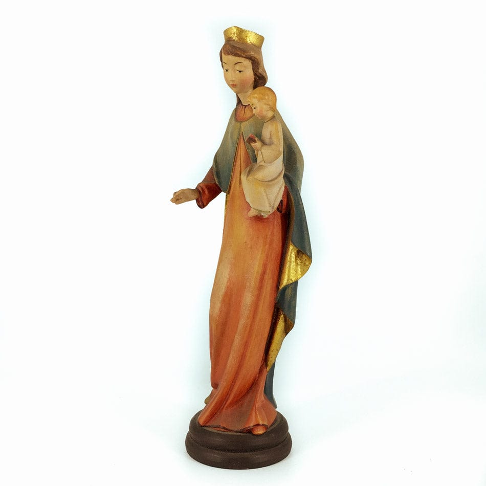 Mondo Cattolico 20 cm (7.87 in) Wooden Statue of the Mary Help of Christians Minimal Style