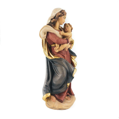 Mondo Cattolico 15 cm (5.90 in) Wooden Statue of the Virgin of Regensburg