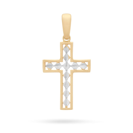 Mondo Cattolico Pendant Yellow Gold Cross Pendant